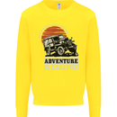 Adventure Is Calling 4X4 Off Roading Road Kids Sweatshirt Jumper Yellow