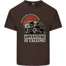 Adventure Is Calling 4X4 Off Roading Road Kids T-Shirt Childrens Chocolate