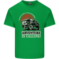 Adventure Is Calling 4X4 Off Roading Road Kids T-Shirt Childrens Irish Green