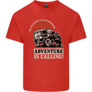 Adventure Is Calling 4X4 Off Roading Road Kids T-Shirt Childrens Red