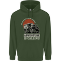 Adventure Is Calling 4X4 Off Roading Road Mens 80% Cotton Hoodie Forest Green