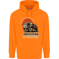 Adventure Is Calling 4X4 Off Roading Road Mens 80% Cotton Hoodie Orange