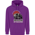 Adventure Is Calling 4X4 Off Roading Road Mens 80% Cotton Hoodie Purple