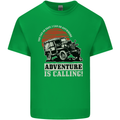 Adventure Is Calling 4X4 Off Roading Road Mens Cotton T-Shirt Tee Top Irish Green