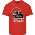 Adventure Is Calling 4X4 Off Roading Road Mens Cotton T-Shirt Tee Top Red