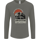 Adventure Is Calling 4X4 Off Roading Road Mens Long Sleeve T-Shirt Charcoal