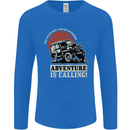 Adventure Is Calling 4X4 Off Roading Road Mens Long Sleeve T-Shirt Royal Blue