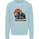 Adventure Is Calling 4X4 Off Roading Road Mens Sweatshirt Jumper Light Blue