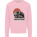 Adventure Is Calling 4X4 Off Roading Road Mens Sweatshirt Jumper Light Pink