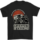 Adventure Is Calling 4X4 Off Roading Road Mens T-Shirt Cotton Gildan Black