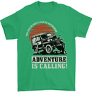 Adventure Is Calling 4X4 Off Roading Road Mens T-Shirt Cotton Gildan Irish Green