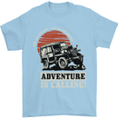 Adventure Is Calling 4X4 Off Roading Road Mens T-Shirt Cotton Gildan Light Blue