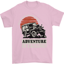 Adventure Is Calling 4X4 Off Roading Road Mens T-Shirt Cotton Gildan Light Pink
