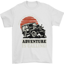 Adventure Is Calling 4X4 Off Roading Road Mens T-Shirt Cotton Gildan White