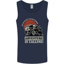 Adventure Is Calling 4X4 Off Roading Road Mens Vest Tank Top Navy Blue