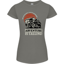 Adventure Is Calling 4X4 Off Roading Road Womens Petite Cut T-Shirt Charcoal