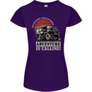Adventure Is Calling 4X4 Off Roading Road Womens Petite Cut T-Shirt Purple