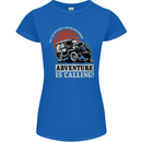 Adventure Is Calling 4X4 Off Roading Road Womens Petite Cut T-Shirt Royal Blue