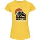 Adventure Is Calling 4X4 Off Roading Road Womens Petite Cut T-Shirt Yellow