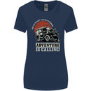 Adventure Is Calling 4X4 Off Roading Road Womens Wider Cut T-Shirt Navy Blue