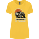 Adventure Is Calling 4X4 Off Roading Road Womens Wider Cut T-Shirt Yellow