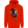 African Elephant Ecology Childrens Kids Hoodie Bright Red