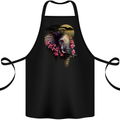 African Elephant Ecology Cotton Apron 100% Organic Black