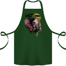 African Elephant Ecology Cotton Apron 100% Organic Forest Green
