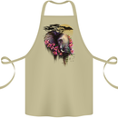 African Elephant Ecology Cotton Apron 100% Organic Khaki