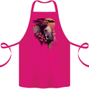 African Elephant Ecology Cotton Apron 100% Organic Pink