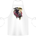 African Elephant Ecology Cotton Apron 100% Organic White