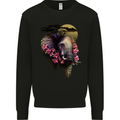 African Elephant Ecology Kids Sweatshirt Jumper Black
