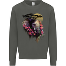 African Elephant Ecology Kids Sweatshirt Jumper Storm Grey