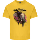 African Elephant Ecology Kids T-Shirt Childrens Yellow