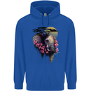 African Elephant Ecology Mens 80% Cotton Hoodie Royal Blue