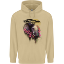 African Elephant Ecology Mens 80% Cotton Hoodie Sand