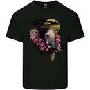 African Elephant Ecology Mens Cotton T-Shirt Tee Top Black