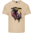 African Elephant Ecology Mens Cotton T-Shirt Tee Top Sand