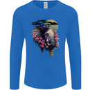 African Elephant Ecology Mens Long Sleeve T-Shirt Royal Blue