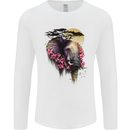 African Elephant Ecology Mens Long Sleeve T-Shirt White