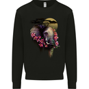 African Elephant Ecology Mens Sweatshirt Jumper Black