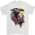 African Elephant Ecology Mens T-Shirt Cotton Gildan White
