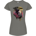 African Elephant Ecology Womens Petite Cut T-Shirt Charcoal