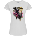 African Elephant Ecology Womens Petite Cut T-Shirt White