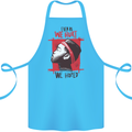 African Woman Even When We Hurt We Hoped Cotton Apron 100% Organic Turquoise