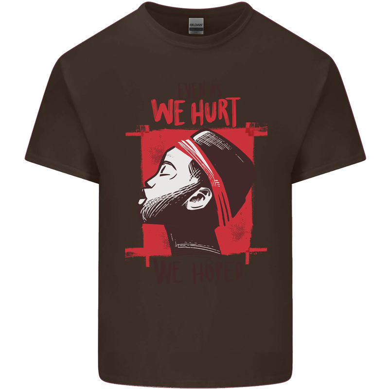 African Woman Even When We Hurt We Hoped Kids T-Shirt Childrens Chocolate