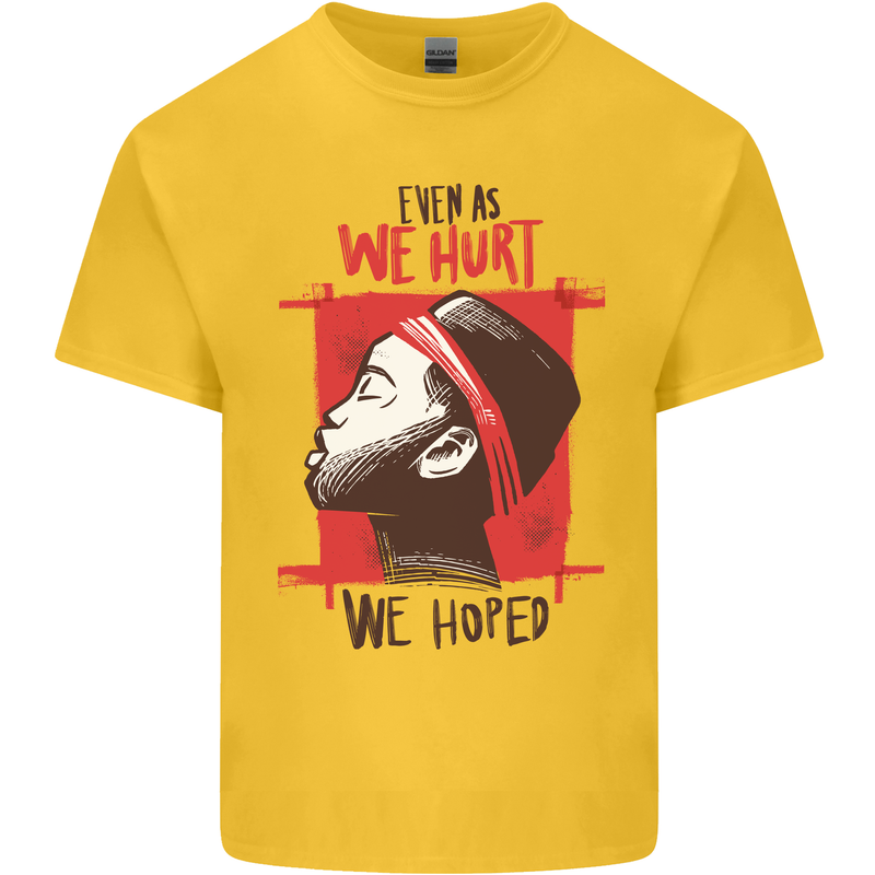 African Woman Even When We Hurt We Hoped Kids T-Shirt Childrens Yellow
