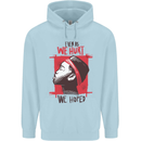 African Woman Even When We Hurt We Hoped Mens 80% Cotton Hoodie Light Blue