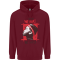 African Woman Even When We Hurt We Hoped Mens 80% Cotton Hoodie Maroon