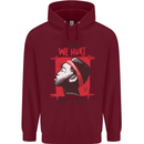 African Woman Even When We Hurt We Hoped Mens 80% Cotton Hoodie Maroon